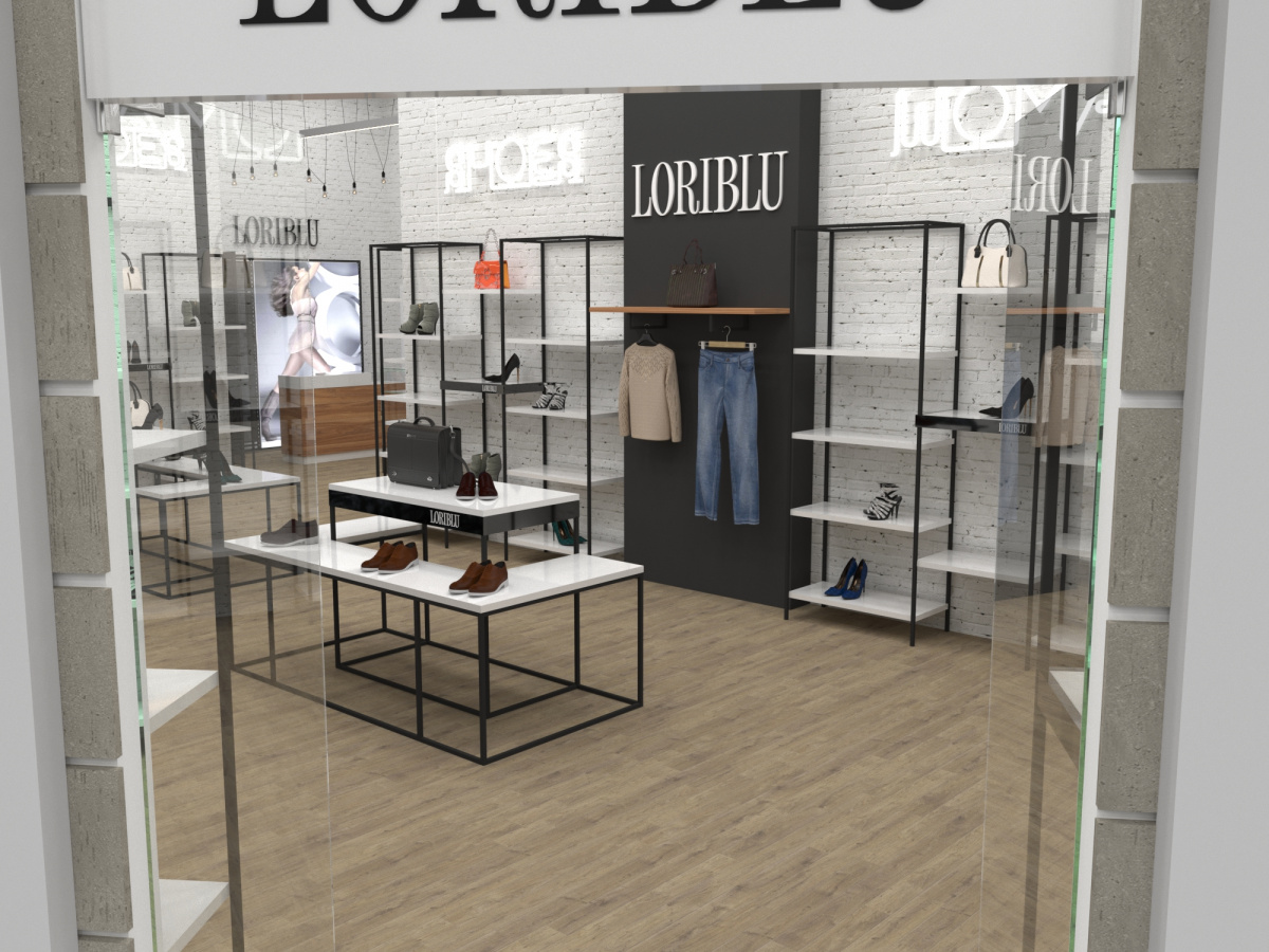 Дизайн магазина обуви "Loriblue" | Стильное оформление торговых помещений