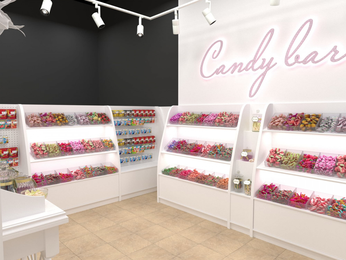Кондитерский магазин "Candy Bar" | Стильное оформление торговых помещений