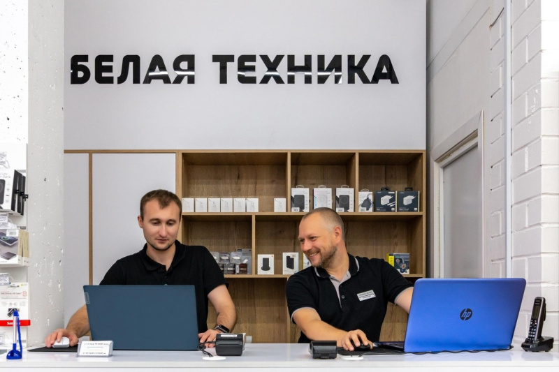 Магазин "Белая техника" | Производство и сборка торгового оборудования