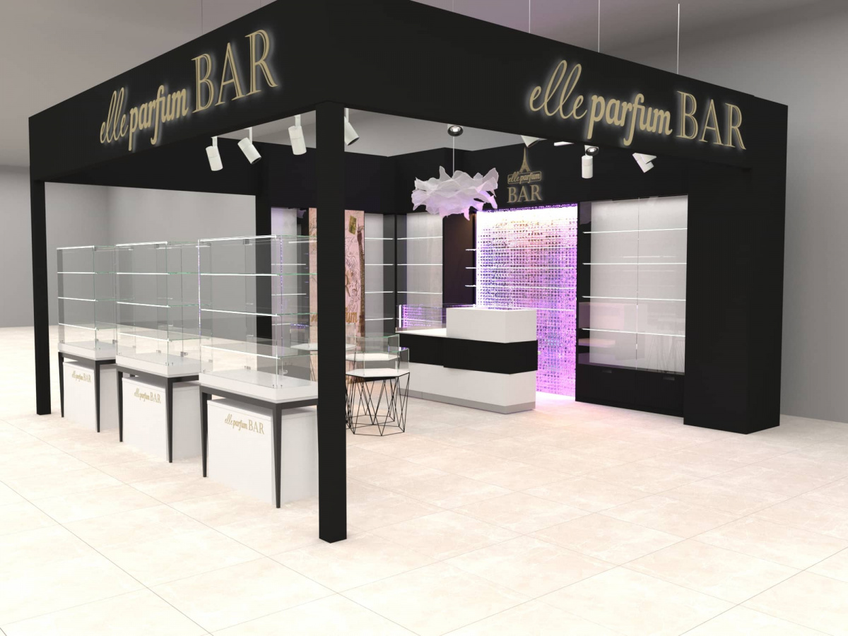 Парфюмерный магазин "Elle parfum bar" | Стильное оформление торговых помещений